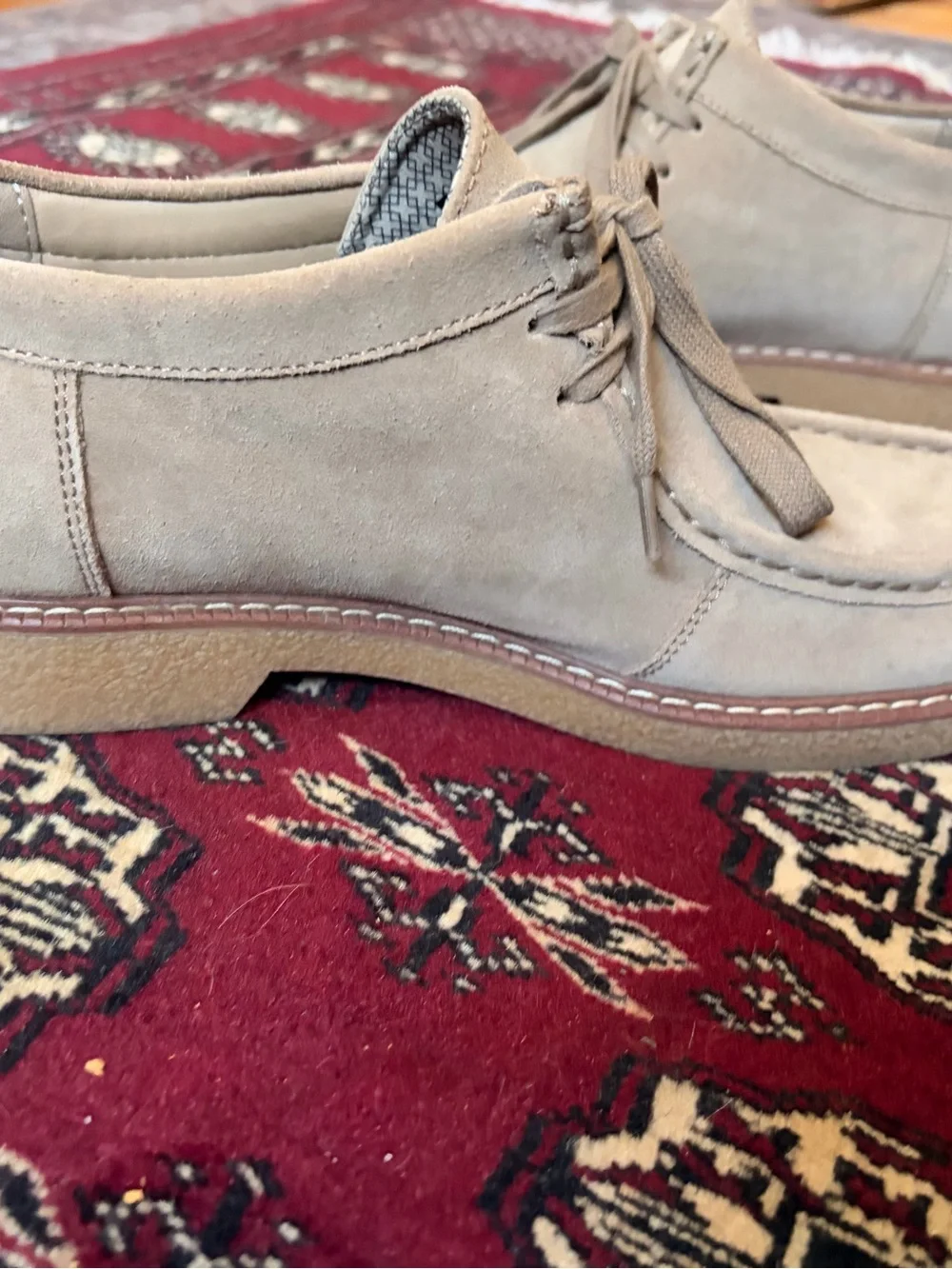 Men's Beige Suede Low Chukka Boots